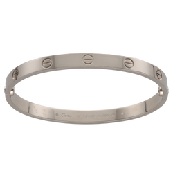 Bracelet Jonc CARTIER Love en or blanc