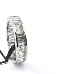 Bague Alliance en or blanc et diamants