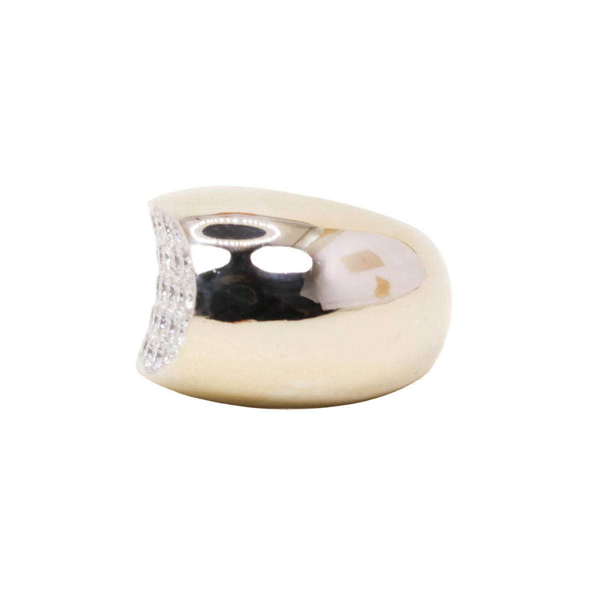 Bague Jonc FRED Candy en or blanc et diamants