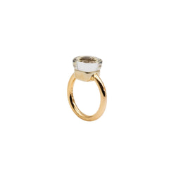 Bague POMELLATO "Nudo Classic" en or jaune et topaze