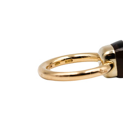 Bague POMELLATO "Nudo Petit" en or jaune et quartz fumé