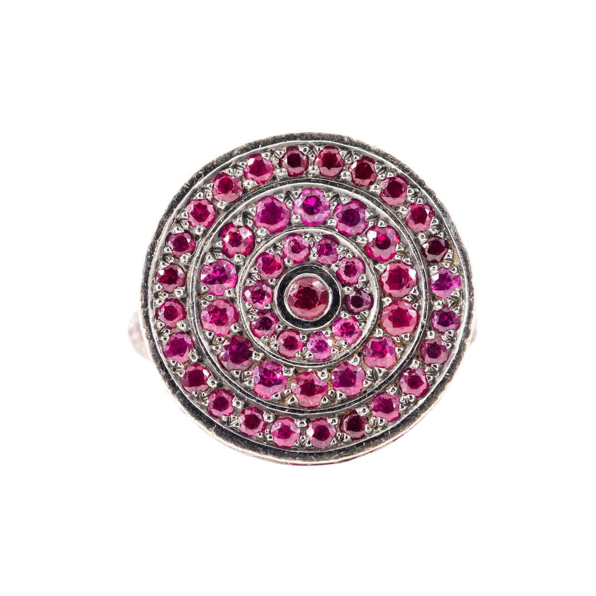 Bague BOUCHERON "Secret" en or blanc et rubis