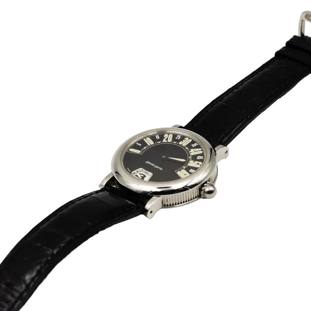 Montre GÉRALD GENTA Rétro Classic en acier et cuir