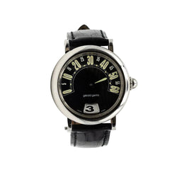 Montre GÉRALD GENTA Rétro Classic en acier et cuir