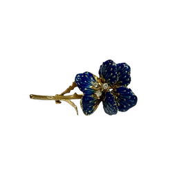 Broche « fleur bleue » Édouard Richards