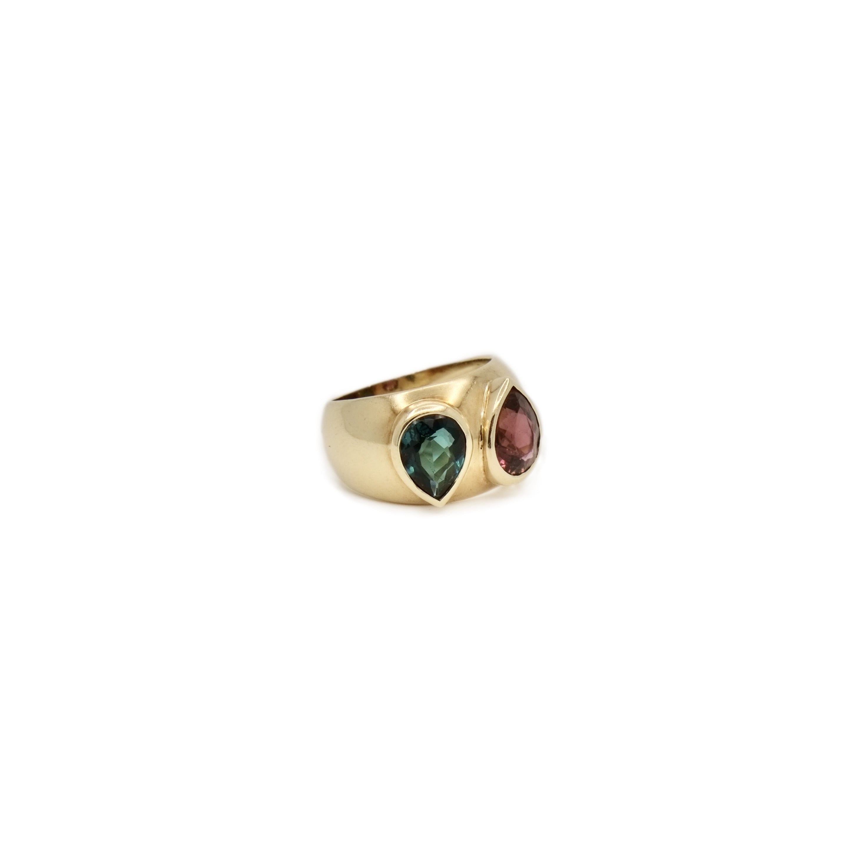 Bague tourmalines poires