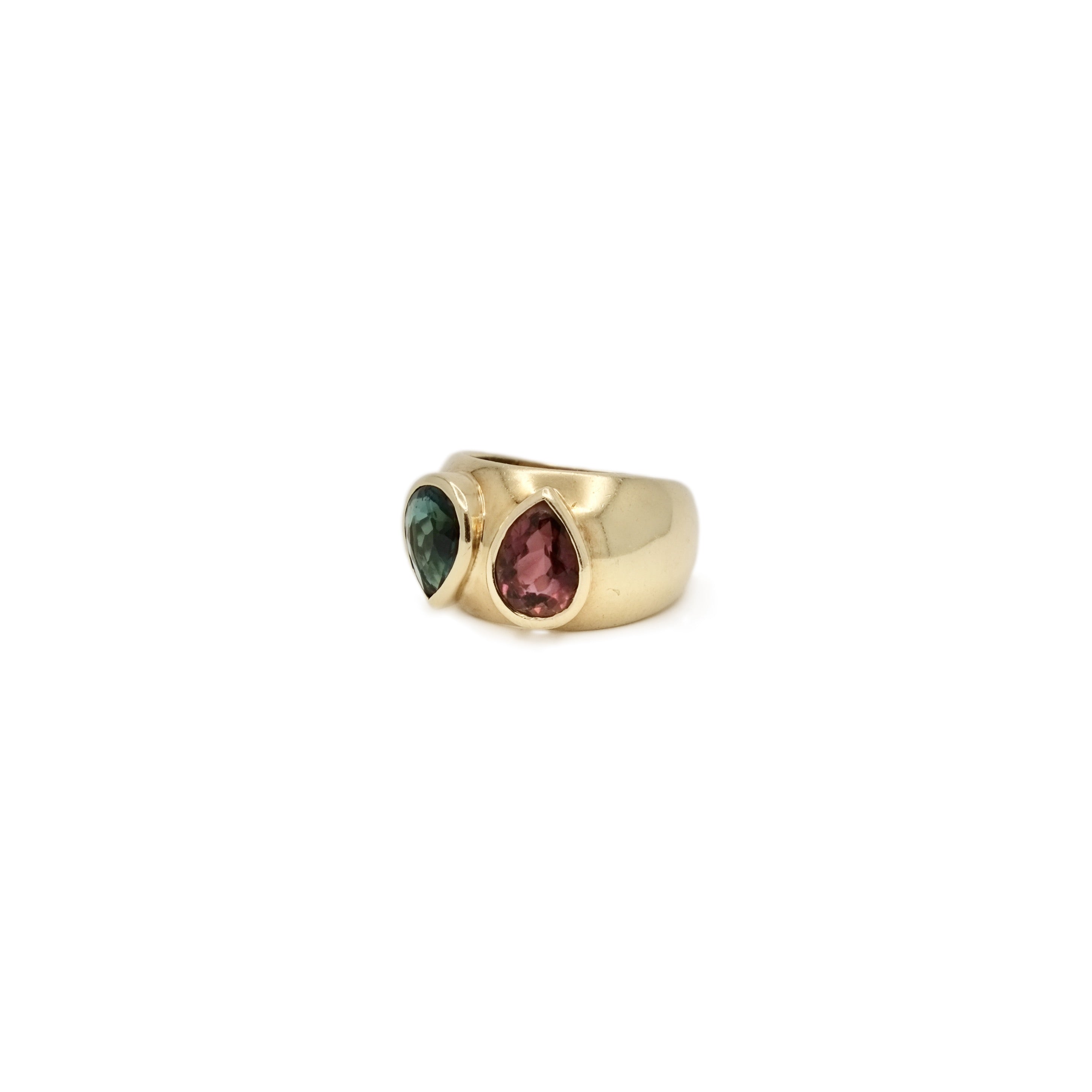 Bague tourmalines poires