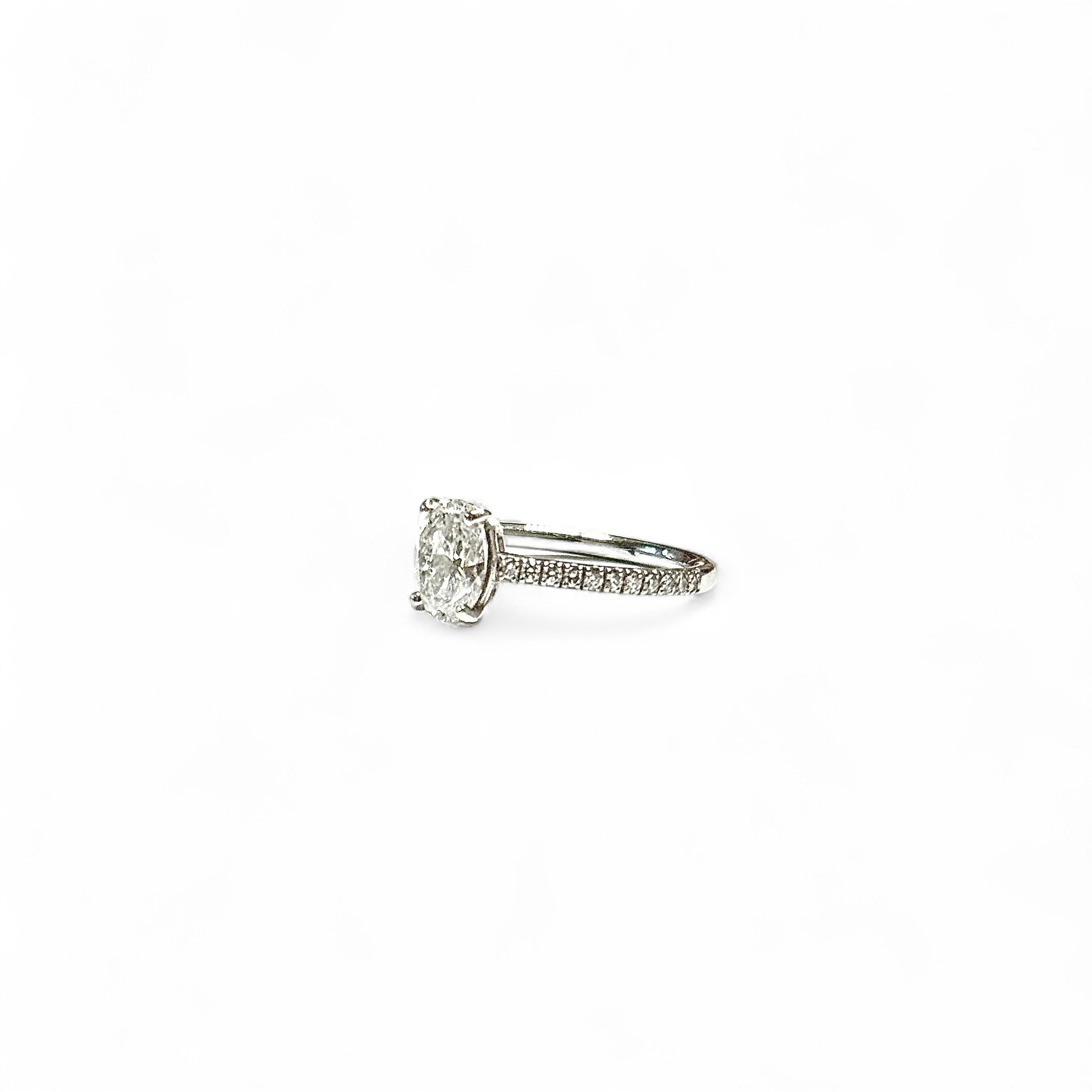Bague solitaire diamant D