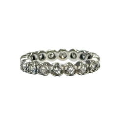 Alliance américaine or gris et diamants