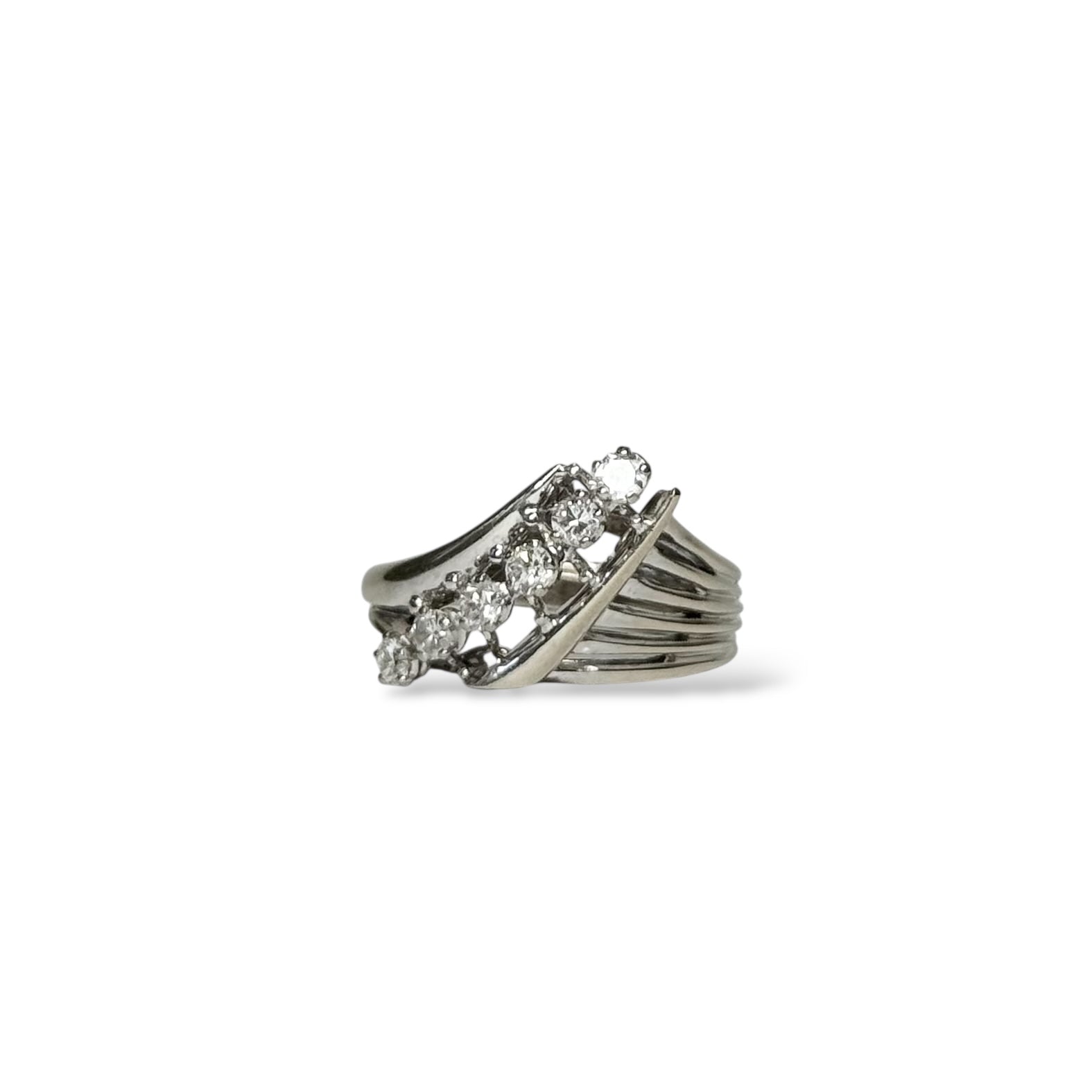 Bague fil asymétrique