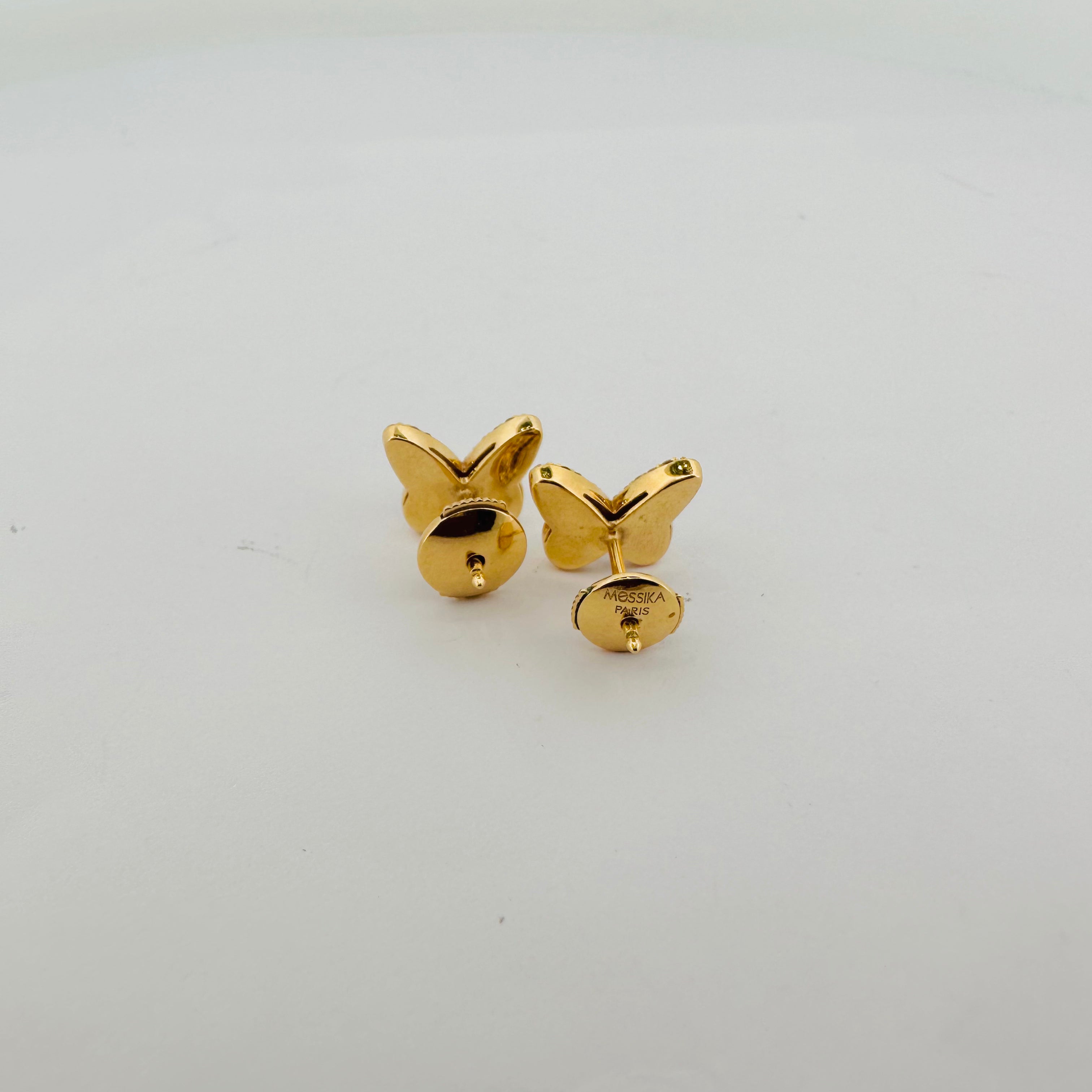 Boucles d'oreilles MESSIKA en or jaune et diamants