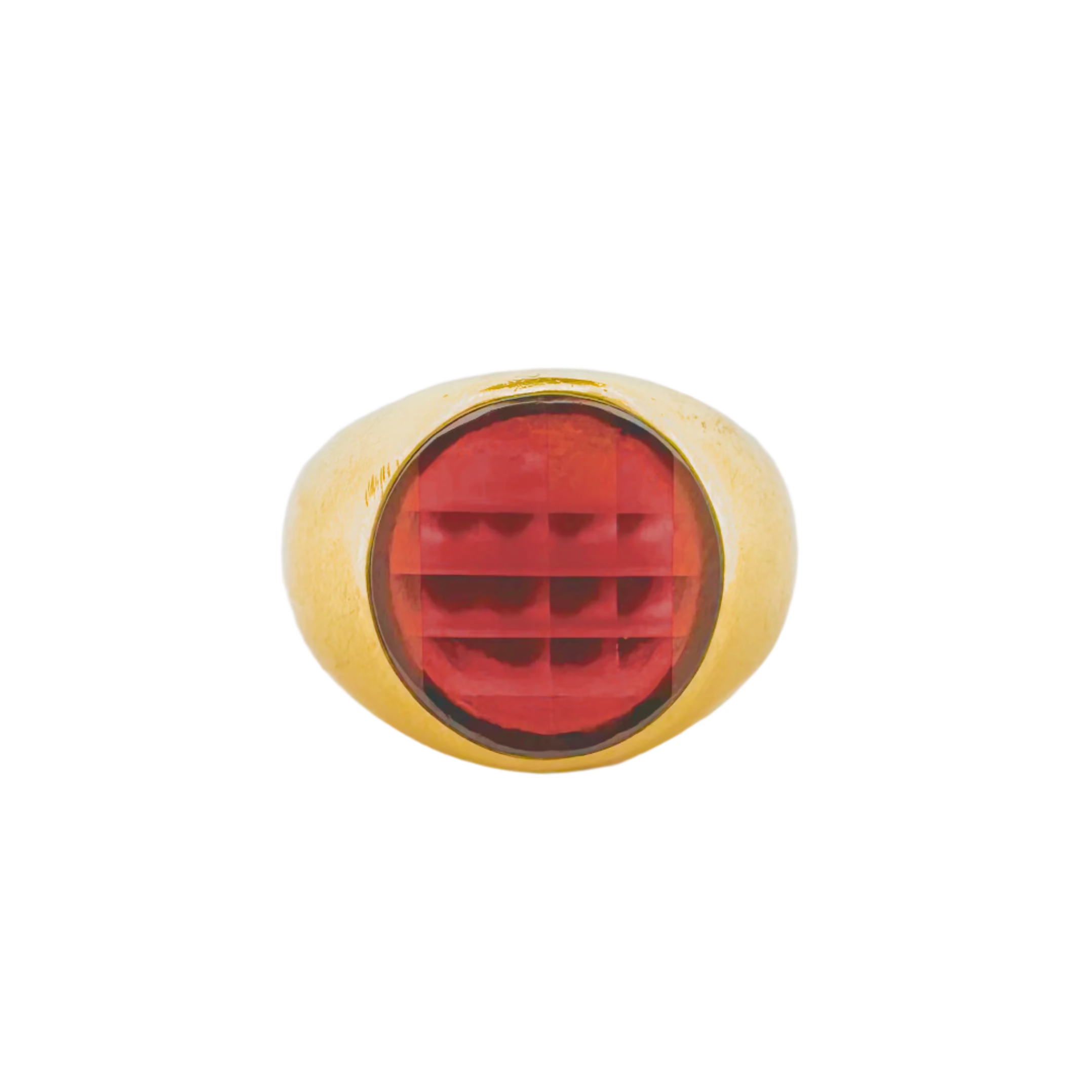 Bague POMELLATO en or jaune et grenat