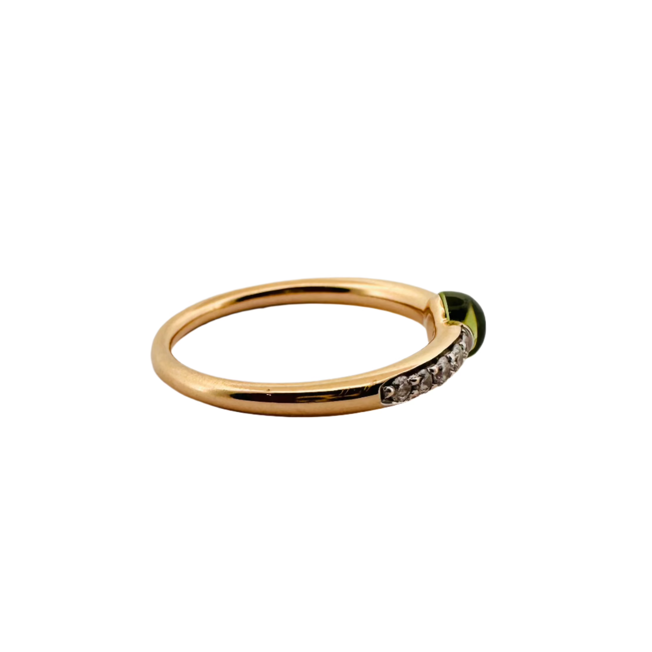 Bague POMELLATO en or rose, péridot et diamants