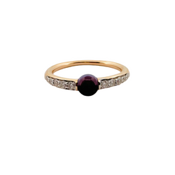 Bague POMELLATO en or rose, améthyste et diamants