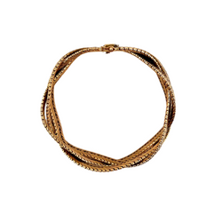 Bracelet Souple en or jaune tressé