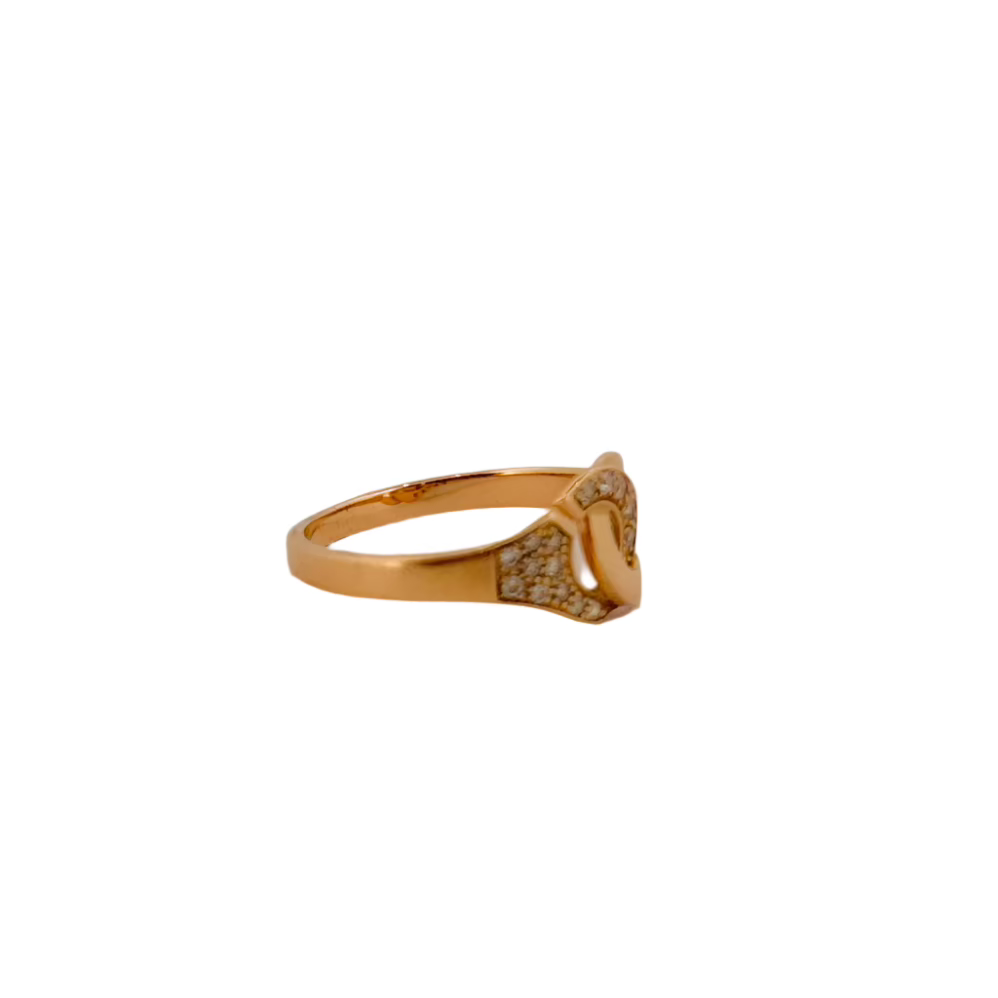 Bague DINH VAN en or rose et diamants