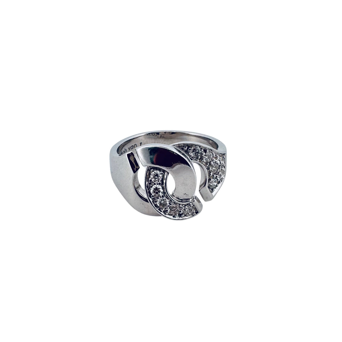 Bague Jonc DINH VAN Menottes en or blanc