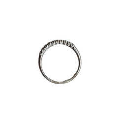 Bague Alliance en or blanc et diamants