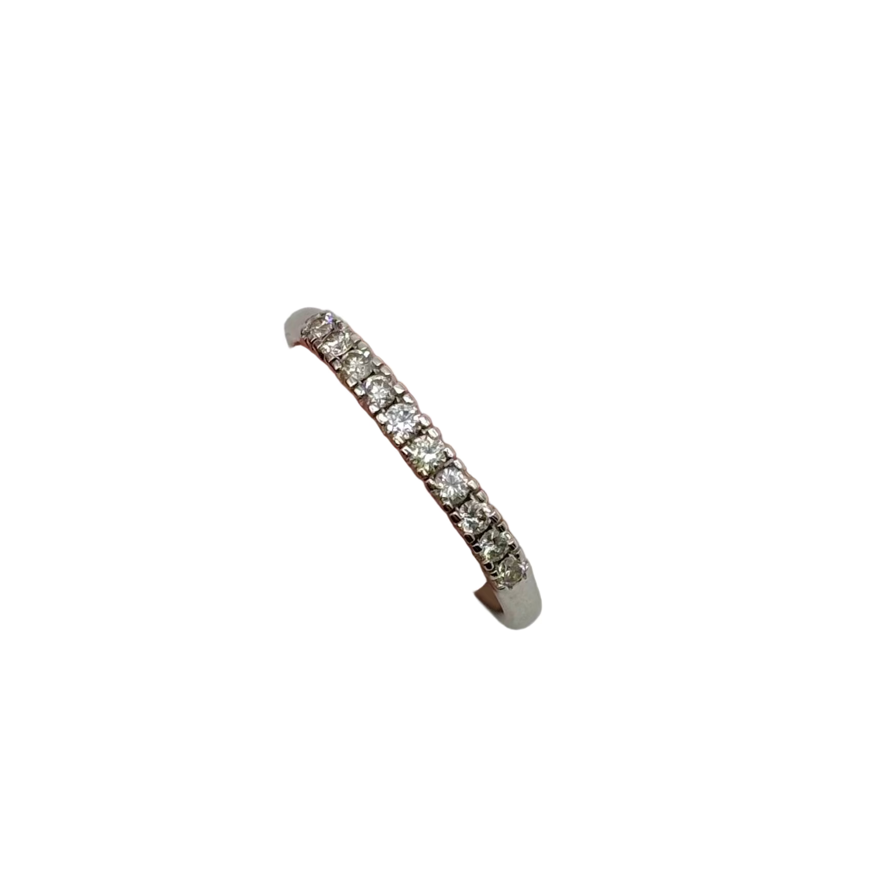 Bague Alliance en or blanc et diamants