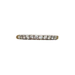 Bague Alliance en or blanc et diamants