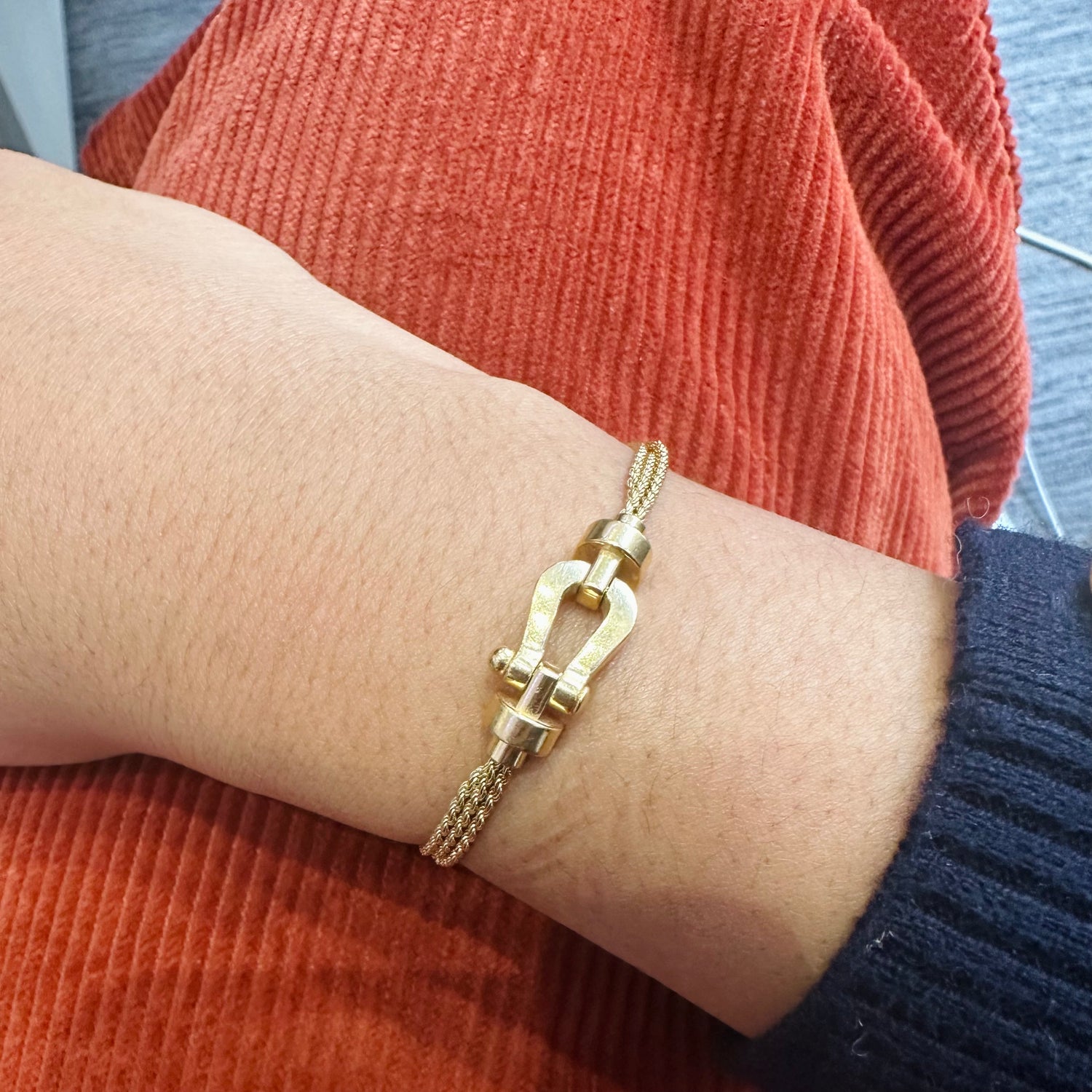 Bracelet FRED, "Force 10" en or jaune.