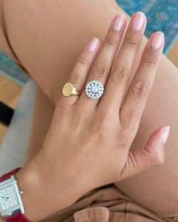 Bague diamants en or blanc et diamants