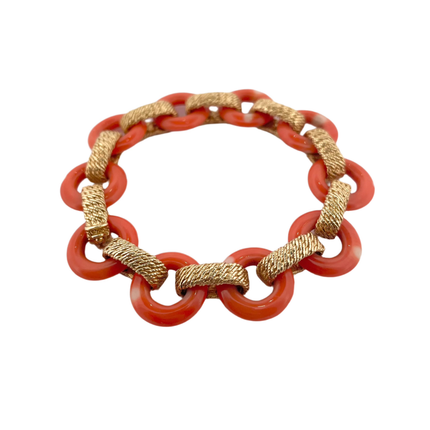 Bracelet VAN CLEEF & ARPELS en or jaune et corail