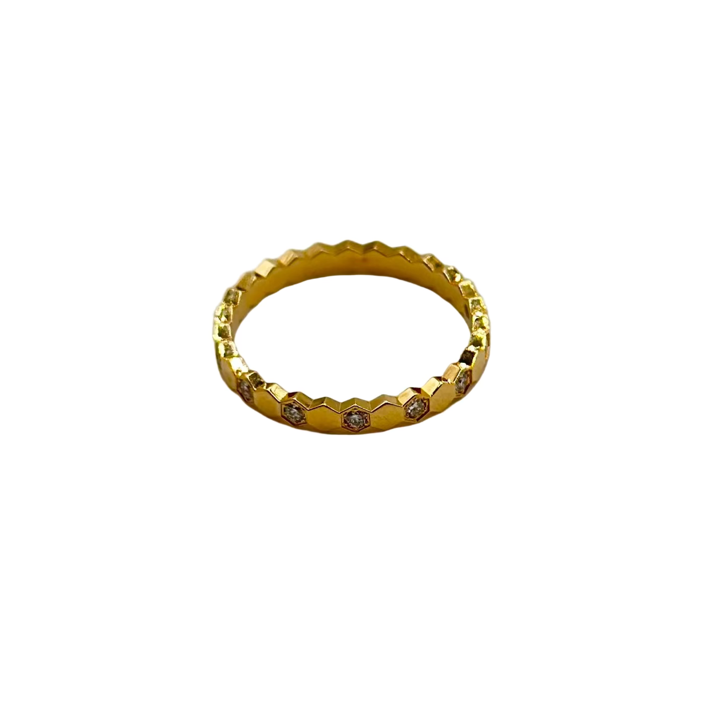 Bague Alliance CHAUMET Bee my love en or rose et diamants