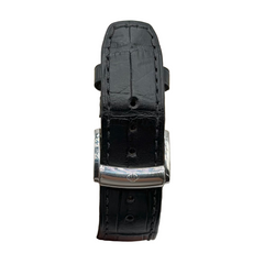 Montre BAUME ET MERCIER en acier, cuir et quartz