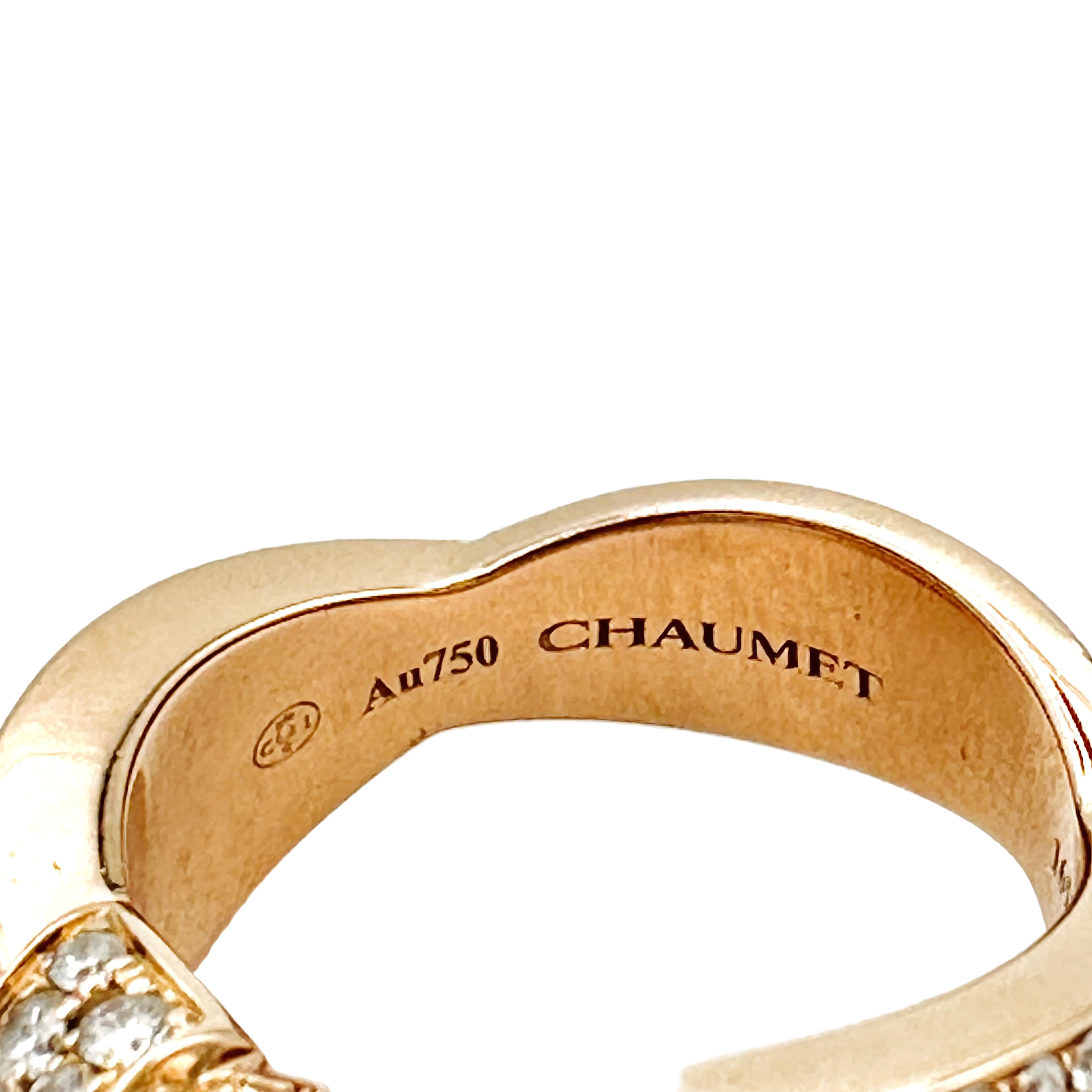 Bague CHAUMET "Liens Séduction" en or rose et diamants
