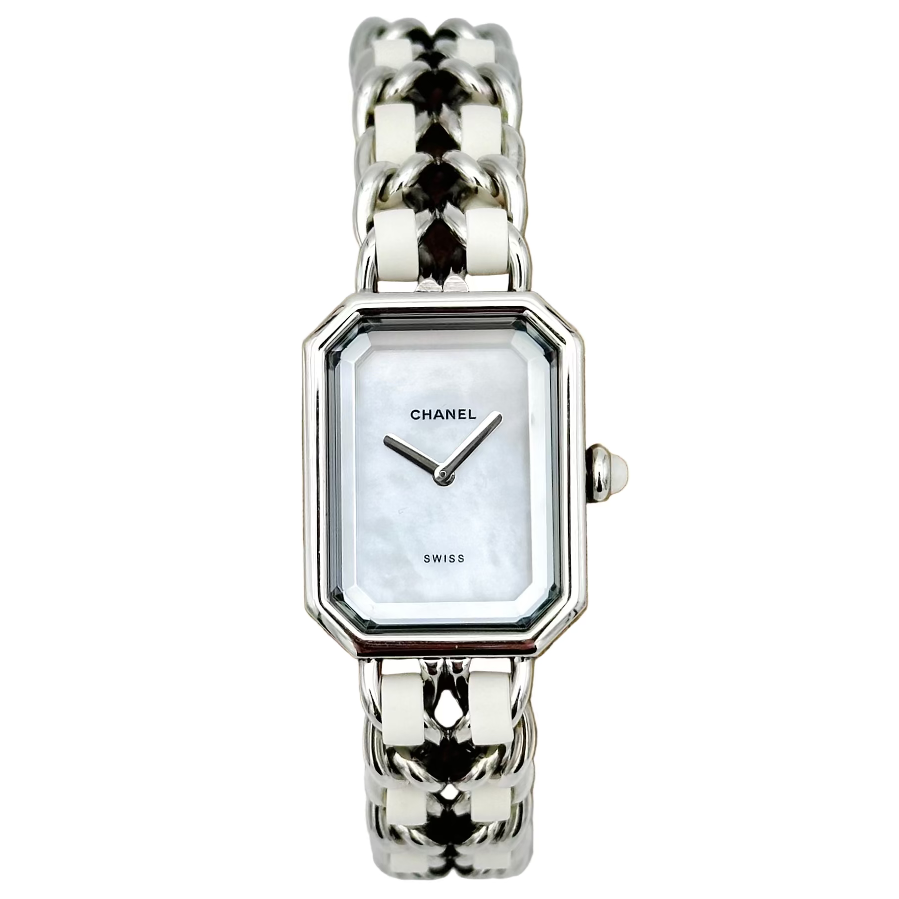 Montre CHANEL Première XL en acier et nacre