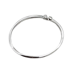 Bracelet Jonc CHAUMET "Liens Séduction" en or blanc et diamants