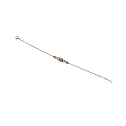 Bracelet en or rose et diamants
