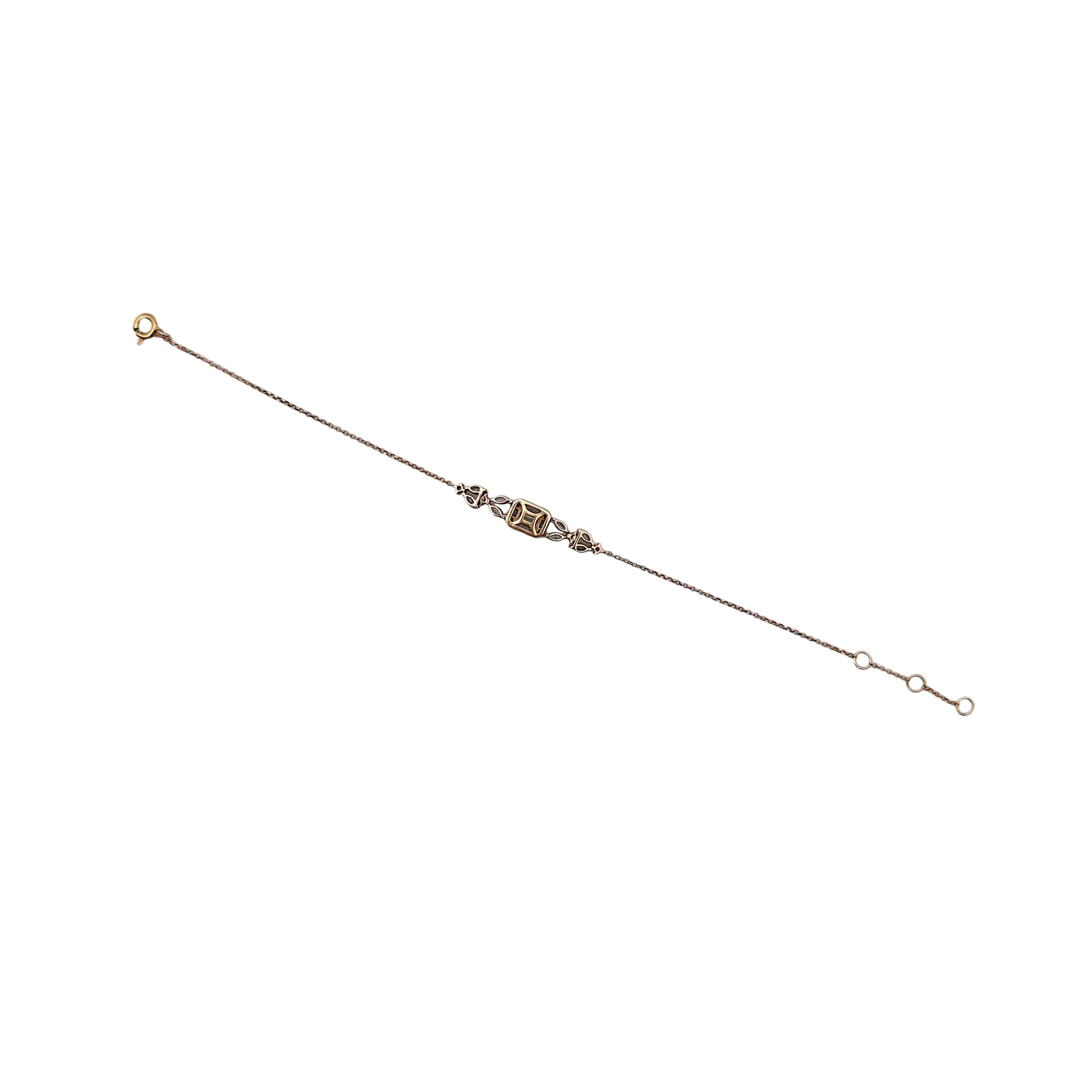 Bracelet en or rose et diamants