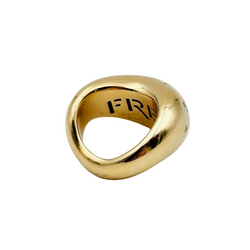Bague FRED Mouvementée en or jaune et diamants