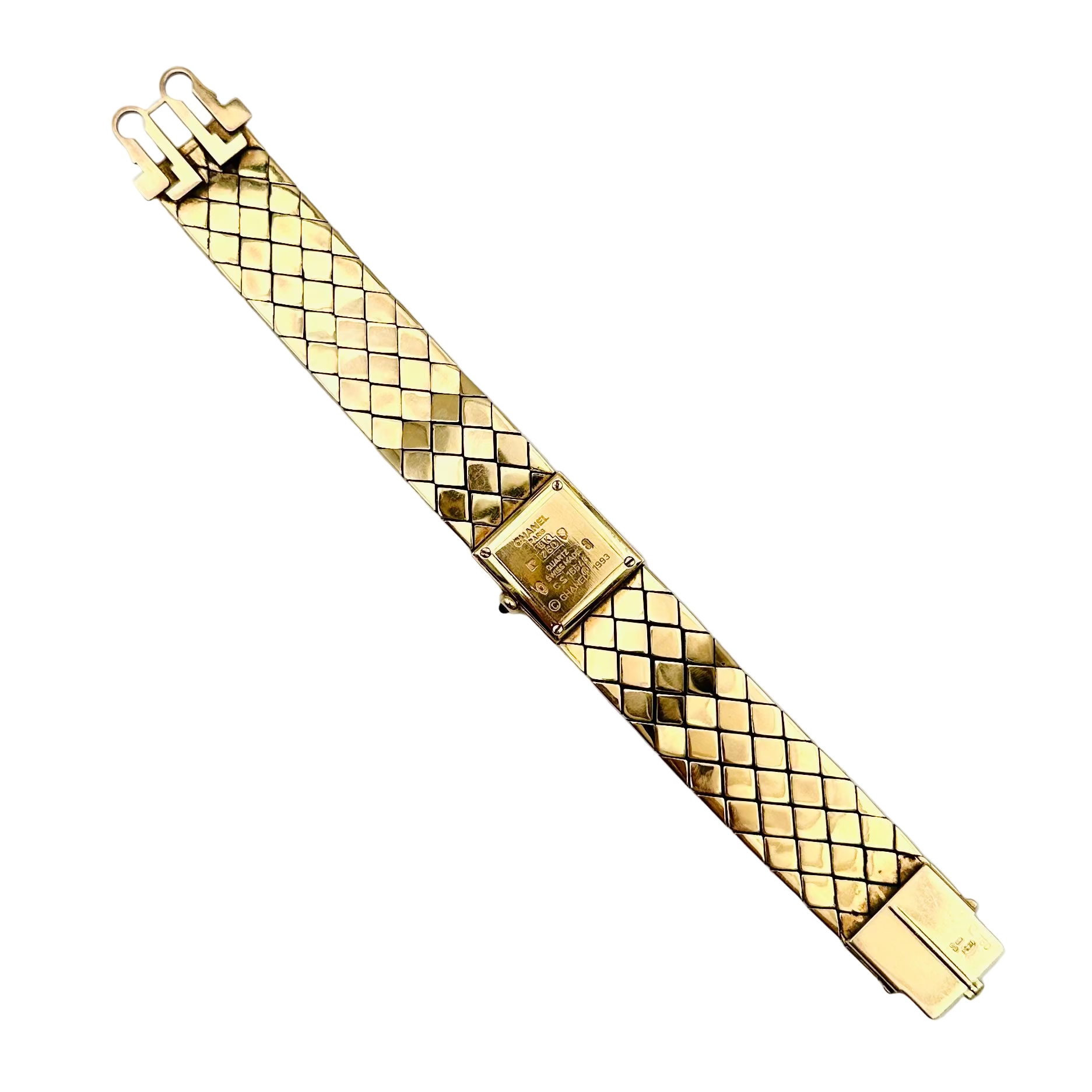 Montre CHANEL Matelassé en or jaune