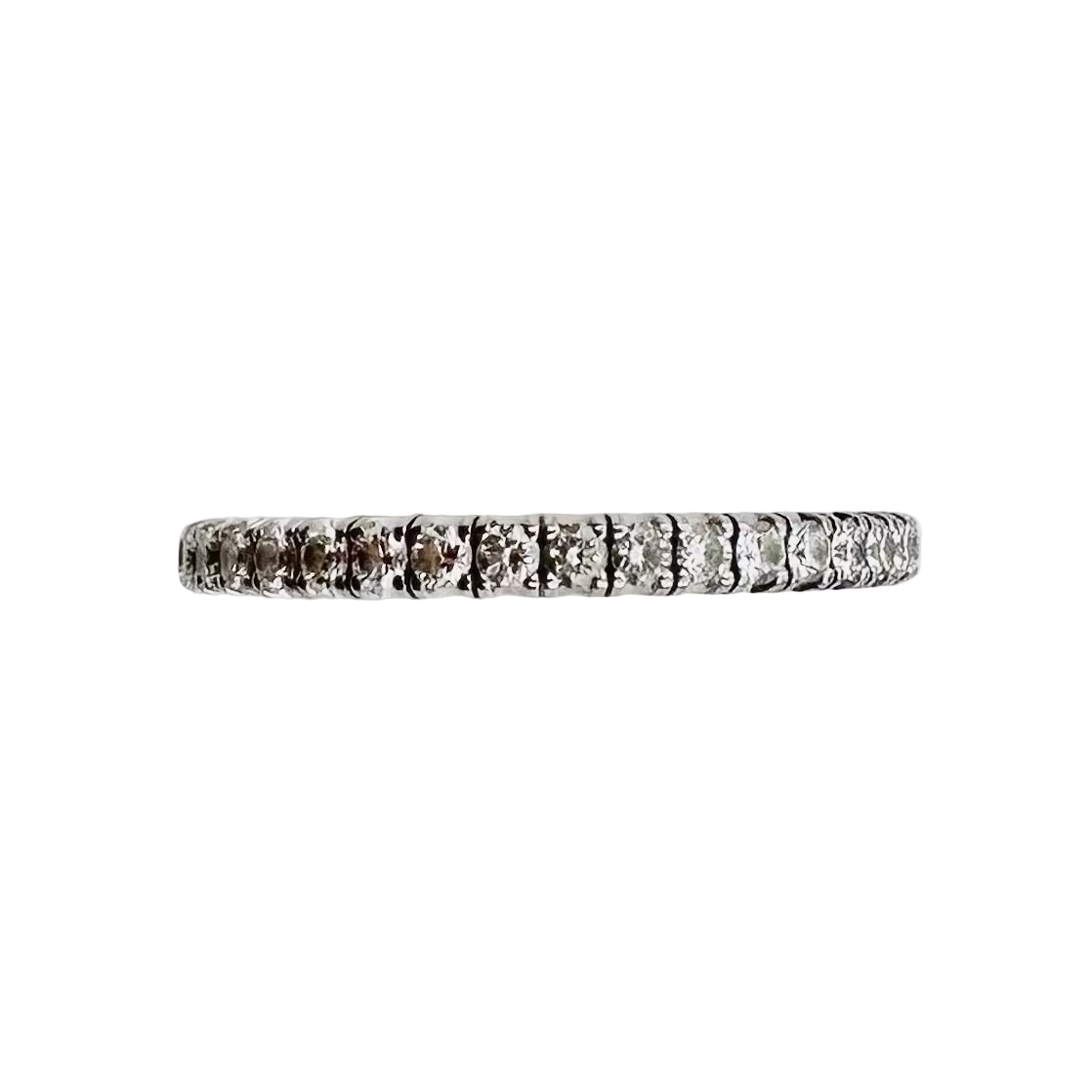 Bague Alliance CARTIER Étincelle en or blanc et diamants