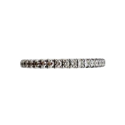 Bague Alliance CARTIER Étincelle en or blanc et diamants