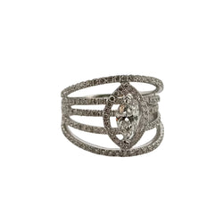 Bague MESSIKA Bandeau en or blanc et diamant