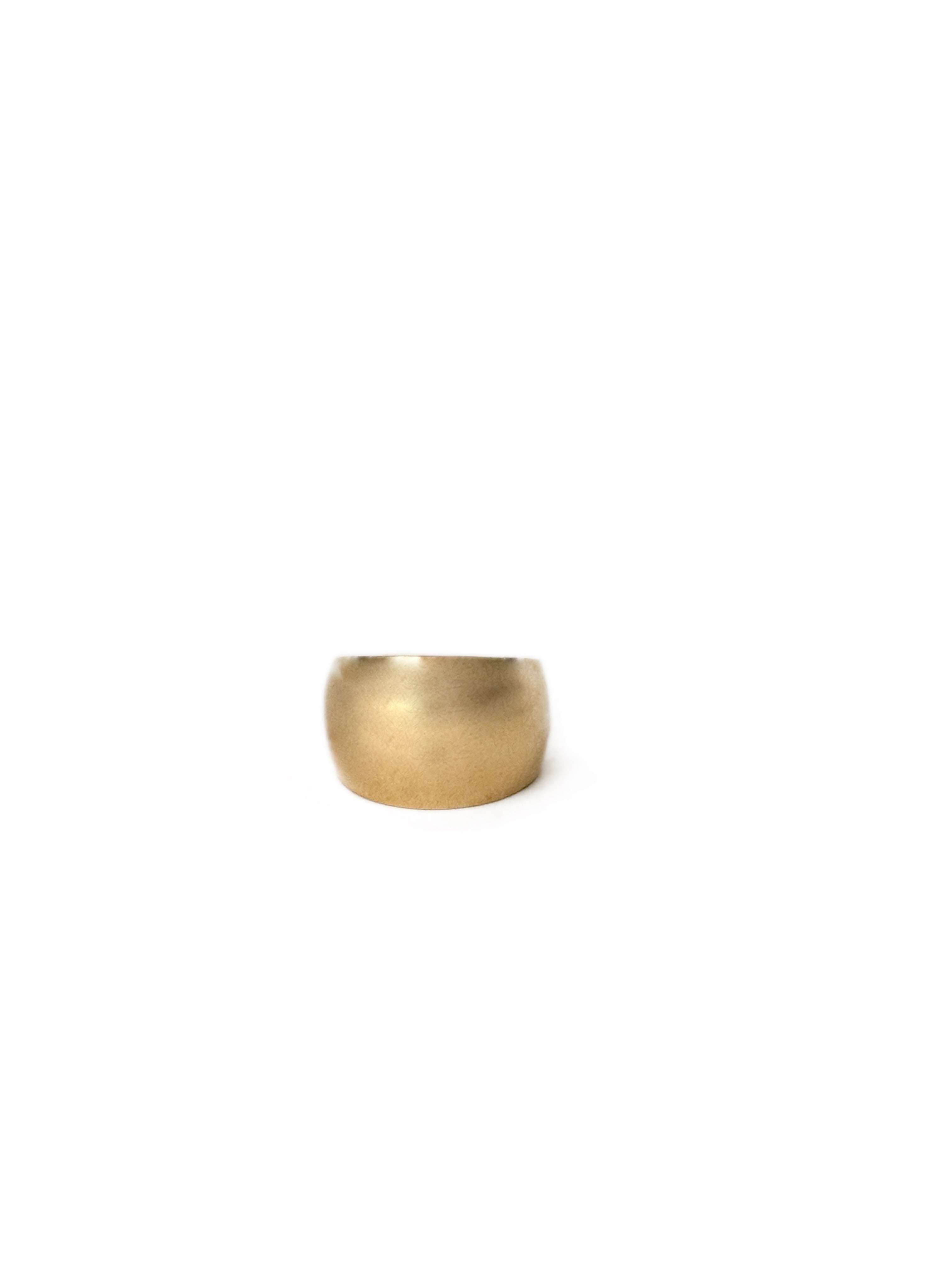 Bague bandeau bombée