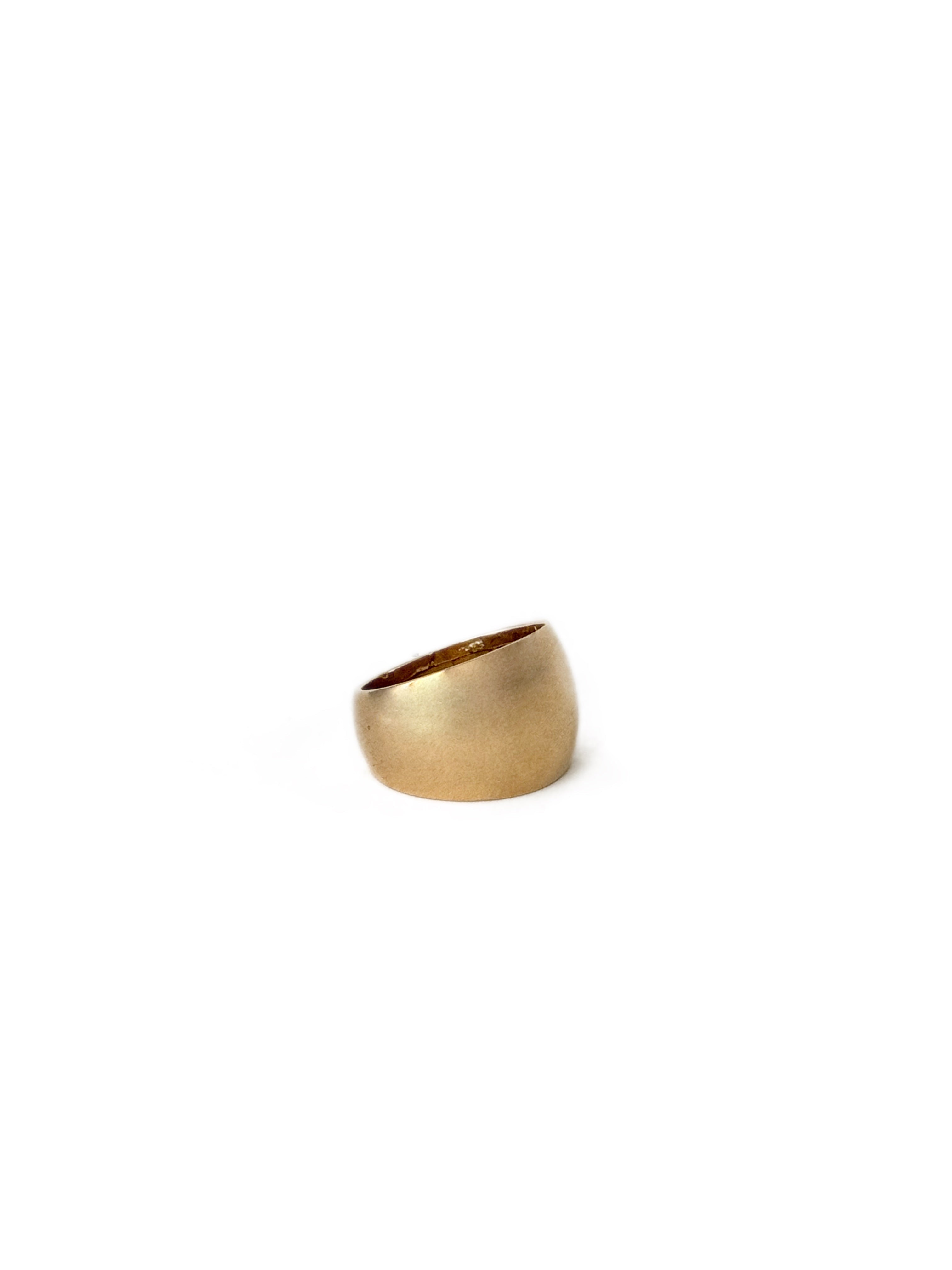Bague bandeau bombée