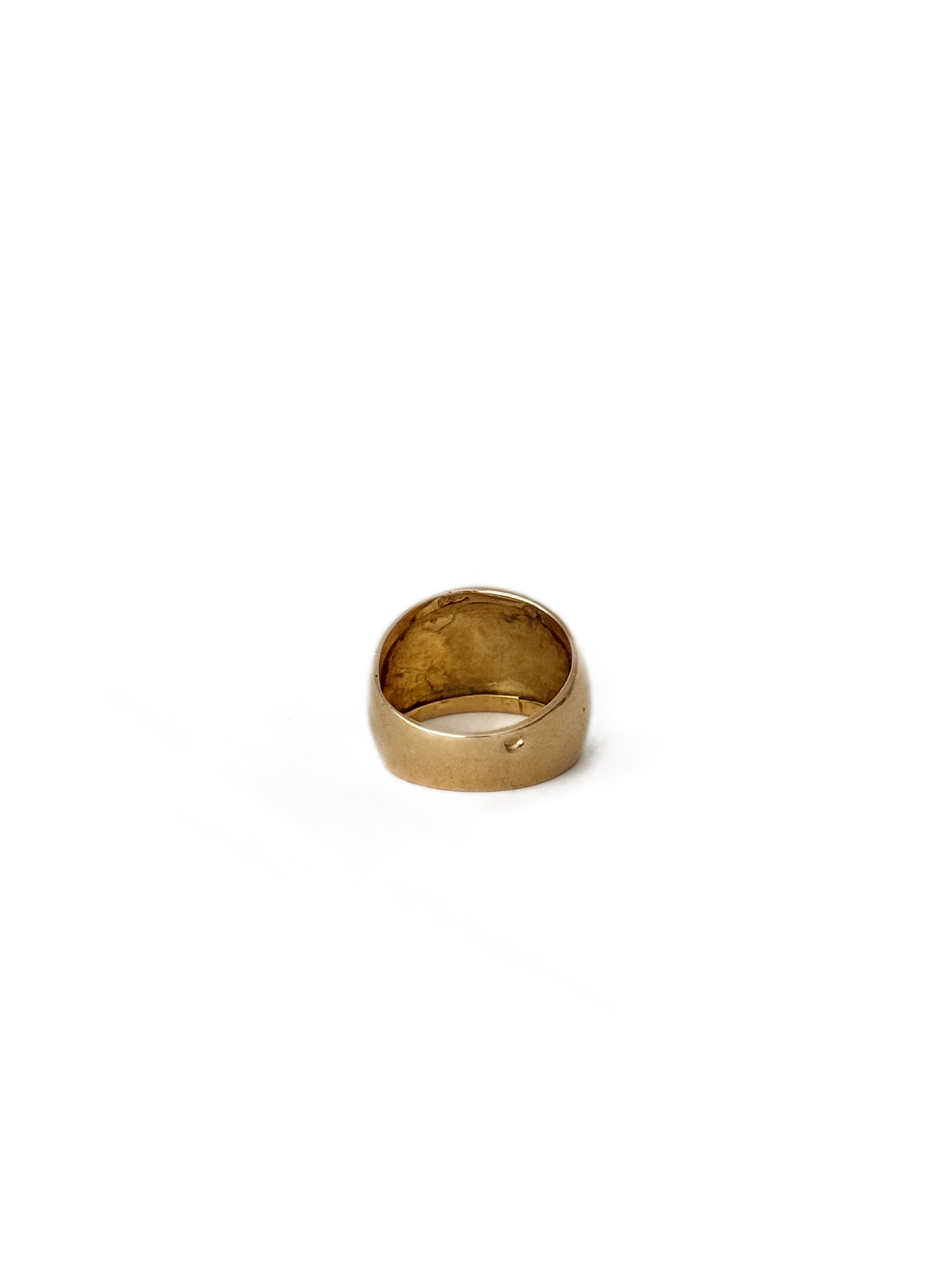 Bague bandeau bombée