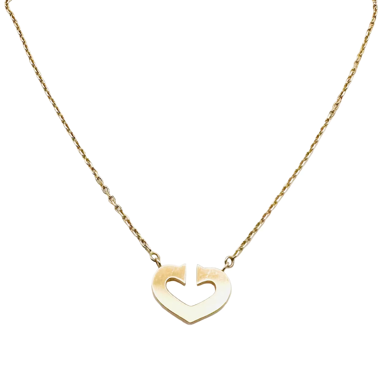 Collier Pendentif CARTIER Coeurs et Symboles en or jaune