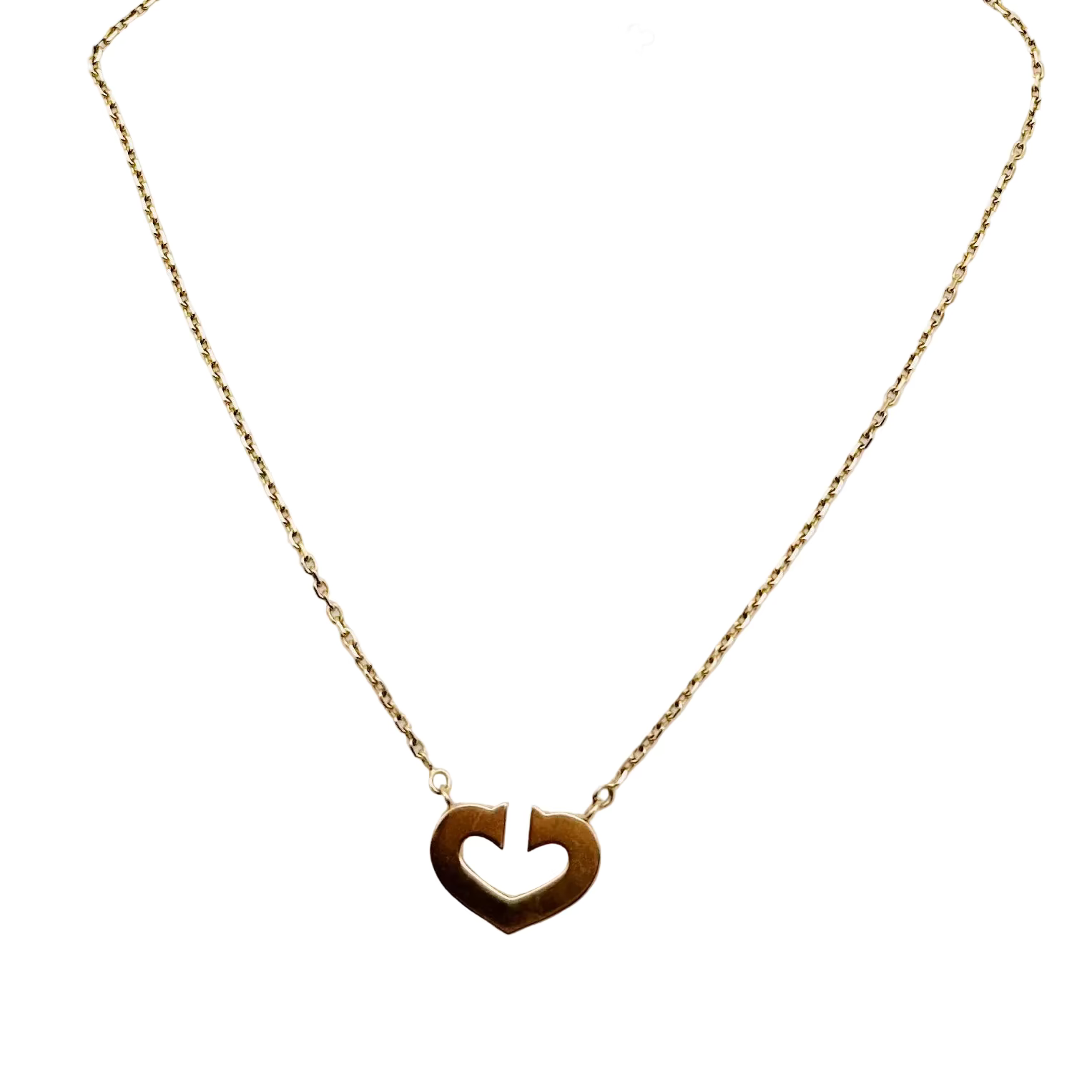 Collier Pendentif CARTIER Coeurs et Symboles en or jaune