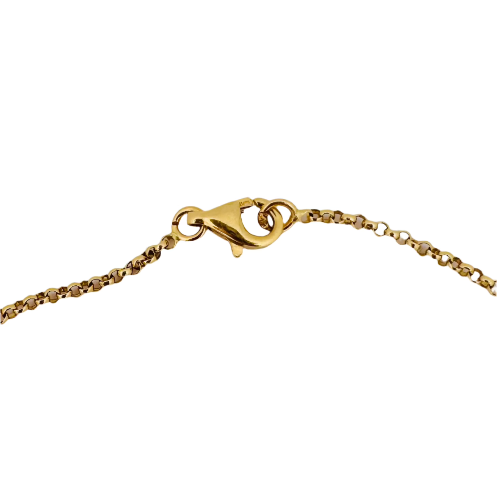 Collier Chaîne en or jaune et pierres fines