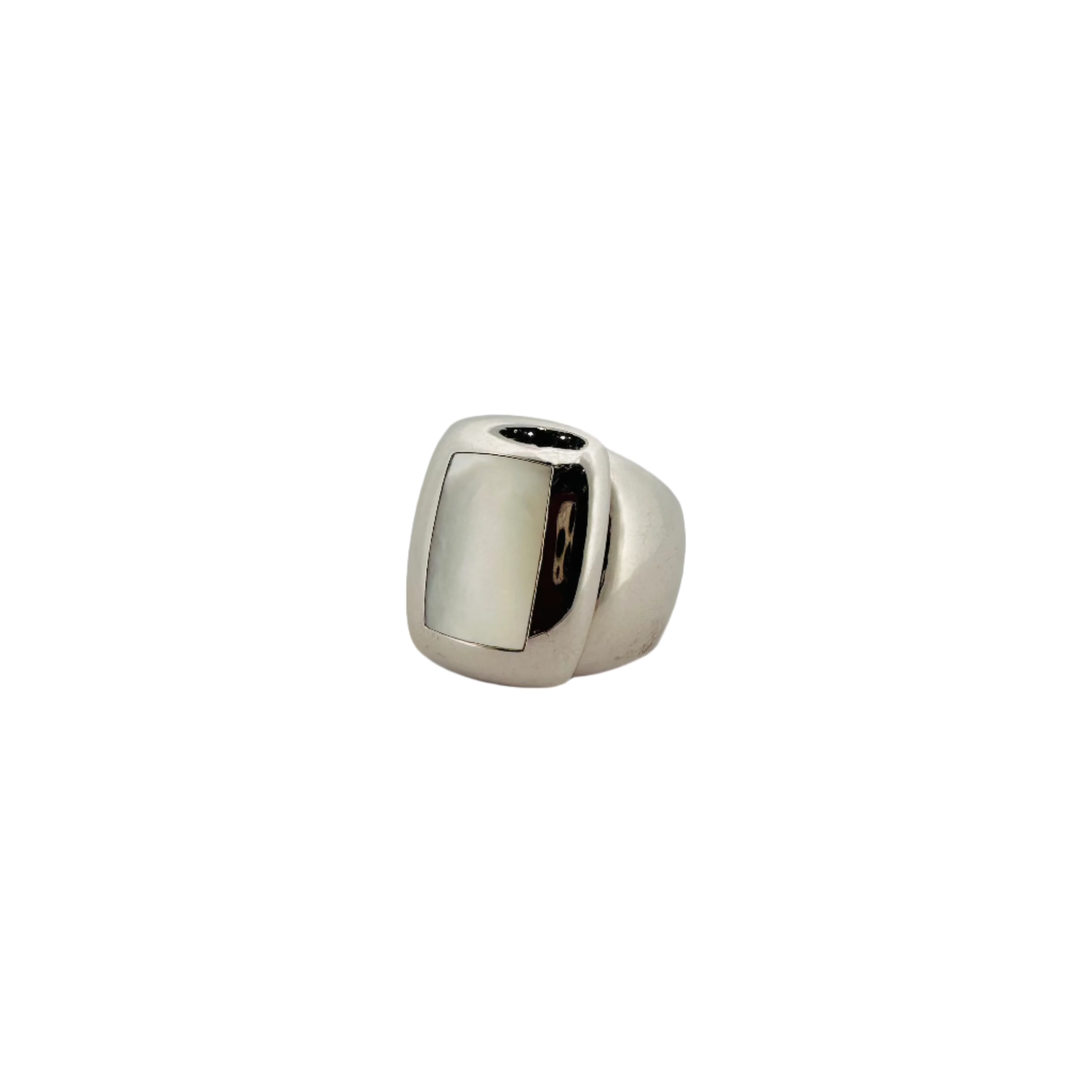Bague Bandeau VAN CLEEF & ARPELS en or blanc et nacre