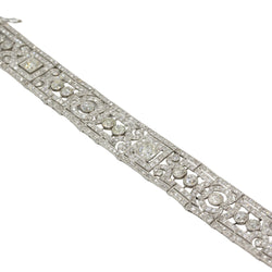 Bracelet Manchette en platine et diamants