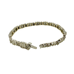 Bracelet en or blanc et diamants