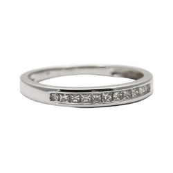 Bague Alliance en or blanc et diamants