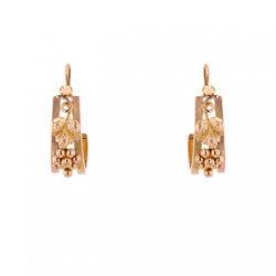 Boucles d'oreilles Dormeuses en or rose